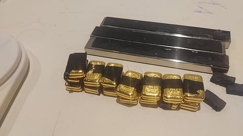 Customs officials seized the gold