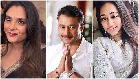 Ramya, darshan and vijayalaxmi