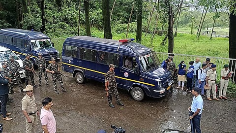 SIT team carried out a spot inspection of the alleged burial sites in Dharmasthala village.