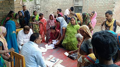 BLOs fill and collect the counting forms from the electors