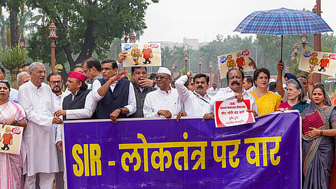 Protest against SIR