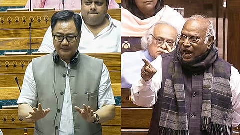 Kiren Rijiju and Kharge