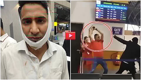 A Spicejet staff, injured by the Army officer