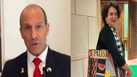 Reuven Azar, Israel's Ambassador to India and Priyanka Gandhi