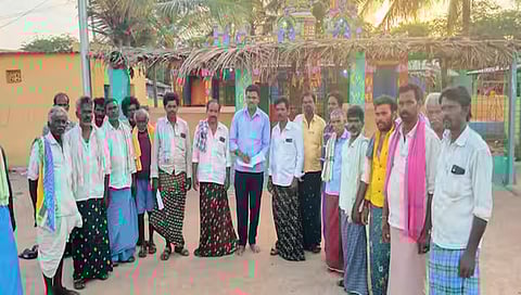villagers finally allowed the Dalit officer to enter the village