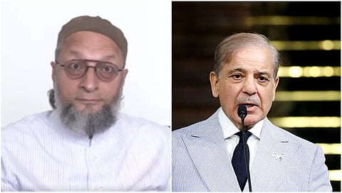 Asaduddin Owaisi and Pakistan Prime Minister Shehbaz Sharif