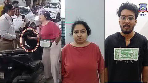woman who hurls abuses at Bengaluru Traffic Police Arrested