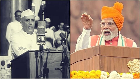 former PM Neharu- PM Narendra Modi