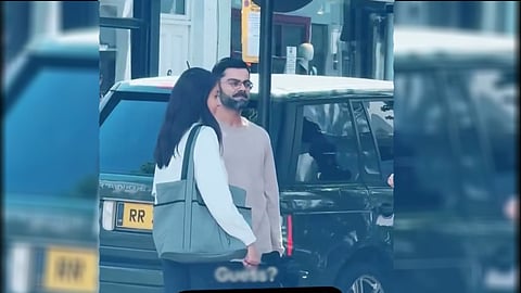 Virat Kohli and his wife Anushka Sharma strolling in London.