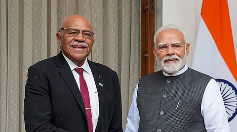 odi with his Fijian counterpart Sitiveni Ligamamada Rabuka