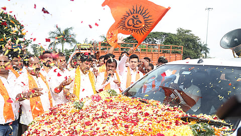 Bengaluru South MP Tejasvi Surya and Basavanagudi MLA Ravi Subramanya flagged off the journey.