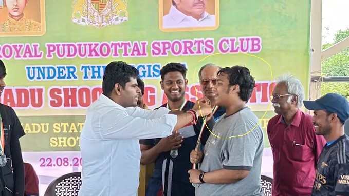 DMK Ministers Son Politely Declines Medal from BJP’s Annamalai