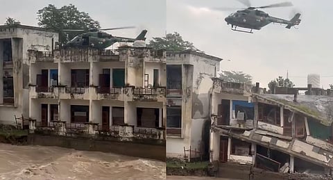 In a swift and daring operation, evacuated the people who were stranded near Madhopur Headworks, an area bordering Lakhanpur in Jammu and Kashmir.