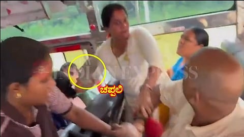 altercation broke out inside an APSRTC bus