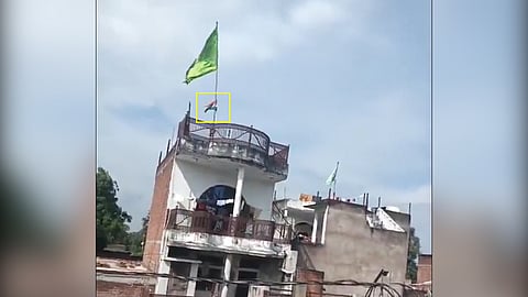 Imam booked for hoisting Islamic flag higher than tricolour in UP