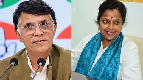 Pawan Khera and his wife, K. Neelima