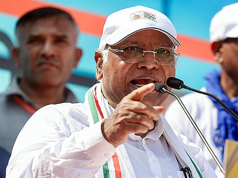 Congress president Mallikarjun Kharge