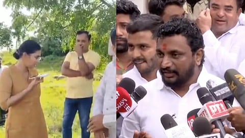 Anjana Krishna and MLC Amol Mitkari