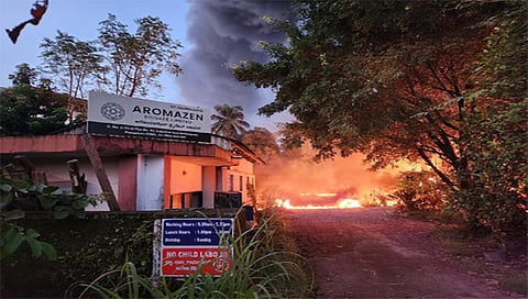 Major fire at perfume unit
