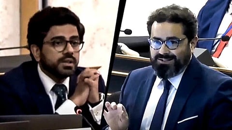 Pakistani delegate and Hillel Neuer