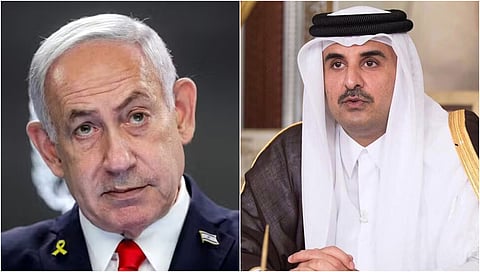 ಬೆಂಜಮಿನ್ ನೆತನ್ಯಾಹು-ಶೇಖ್ ತಮೀಮ್ ಬಿನ್ ಹಮದ್ ಅಲ್ ಥಾನಿ