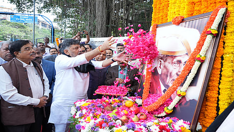 DK Shivakumar on Sir M Visvesvaraya Day celebrations