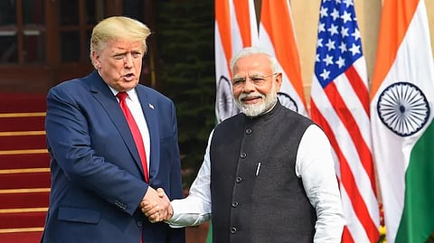 Donald Trump and PM Modi Casual Images