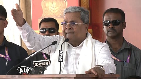 CM Siddaramaiah angry at audience who walked out during his speech