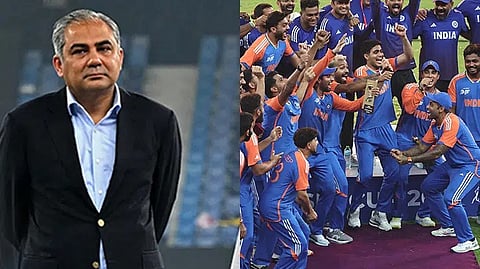 Mohsin Naqvi and team India casual Images
