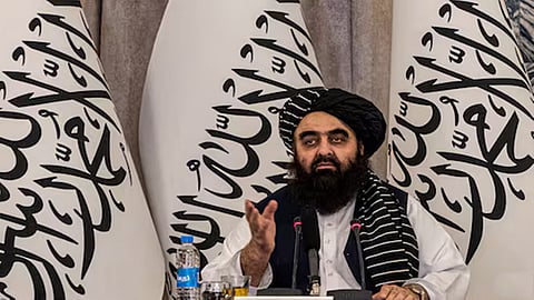 Taliban minister Amir Khan Muttaqi