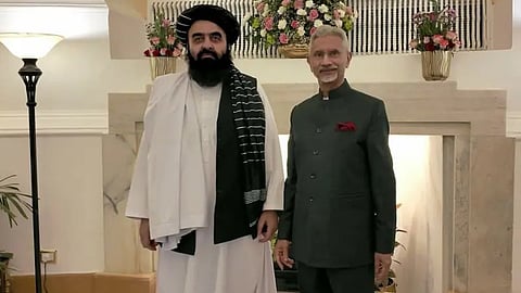 Amir Khan Muttaqi with S Jaishankar