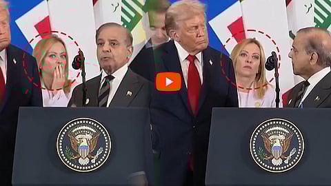 Donald Trump-Giorgia Meloni-Shehbaz Sharif