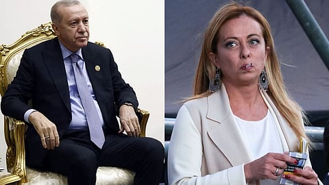 Erdogan asks Meloni to stop smoking