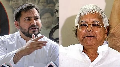 Lalu gives away RJD tickets; stops after Tejashwi's intervention