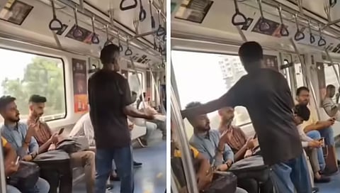 Man Begs Inside Namma Metro