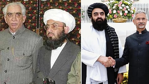 former EAM with Taliban and EAM with S jaishankar with taliban leader