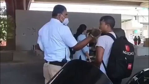 Bengaluru Traffic Cop Caught On Camera Slapping Biker
