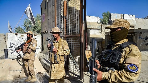 Taliban security personnel