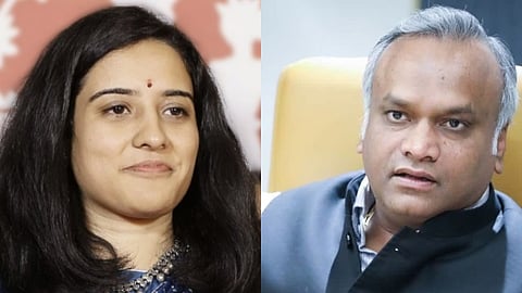 Aishwarya Ananthkumar and Priyank Kharge