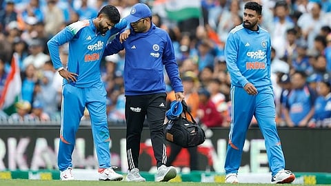 Shreyas Iyer sustained an injury while fielding against Australia
