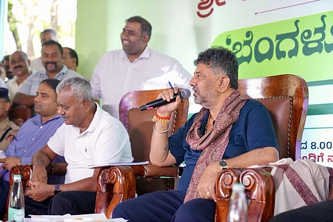 DCM D K Shivakumar in Benggaluru Nadige programme