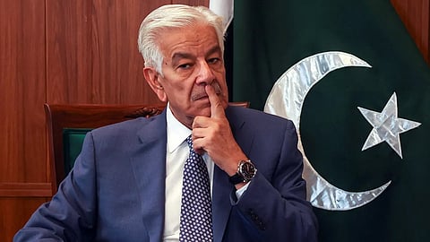 Pakistan's Defence Minister Khawaja Asif