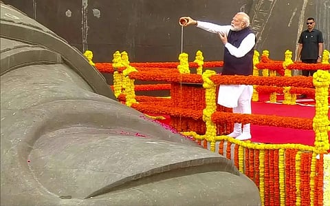 Gujarat: PM Modi pays tribute to Sardar Patel on birth anniversary at Statue of Unity, attends Unity Day parade