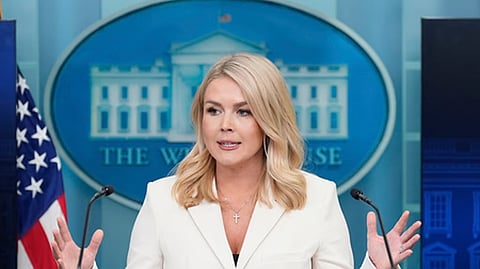 White House press secretary Karoline Leavitt