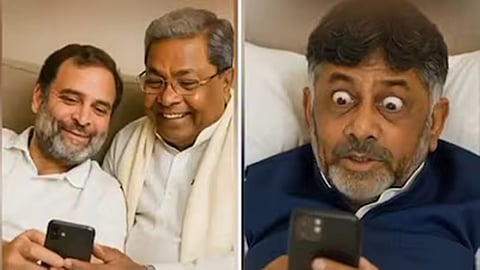 No Chair November For DK Shivakumar’: BJP’s Rahul-Siddaramaiah AI Video Mocks Power Tussle