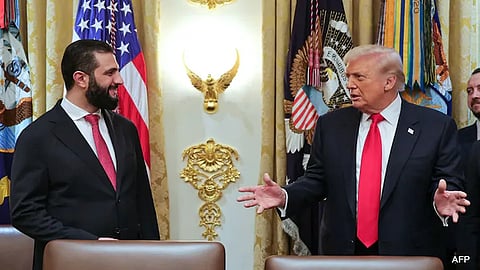 Donald Trump And Syrian President Ahmed al-Sharaa