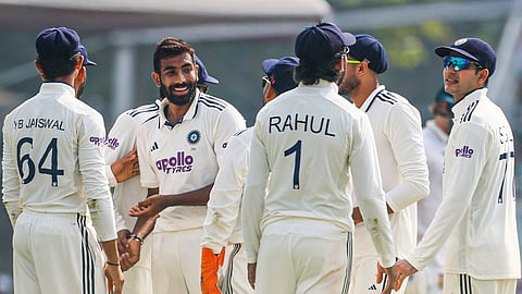 Jasprit Bumrah takes five-wicket haul as India bowl out South Africa for 159 in the first innings of the opening Test in Kolkata.