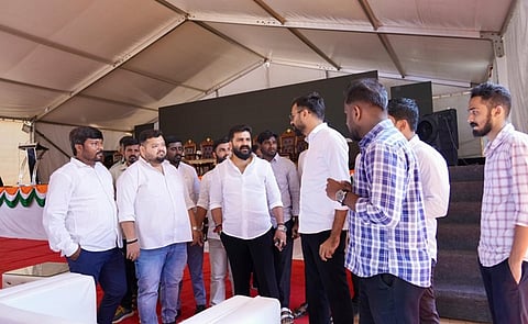 Protesters at freedom park