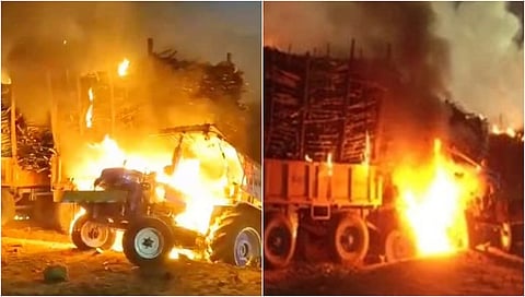 ಬಾಗಲಕೋಟೆ: ರೈತರ ಟ್ರ್ಯಾಕ್ಟರ್ಗಳಿಗೆ ಬೆಂಕಿ ಹಚ್ಚುತ್ತಿರುವ Video ವೈರಲ್; ಮೂರು FIR ದಾಖಲು