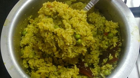 Methi rice bath